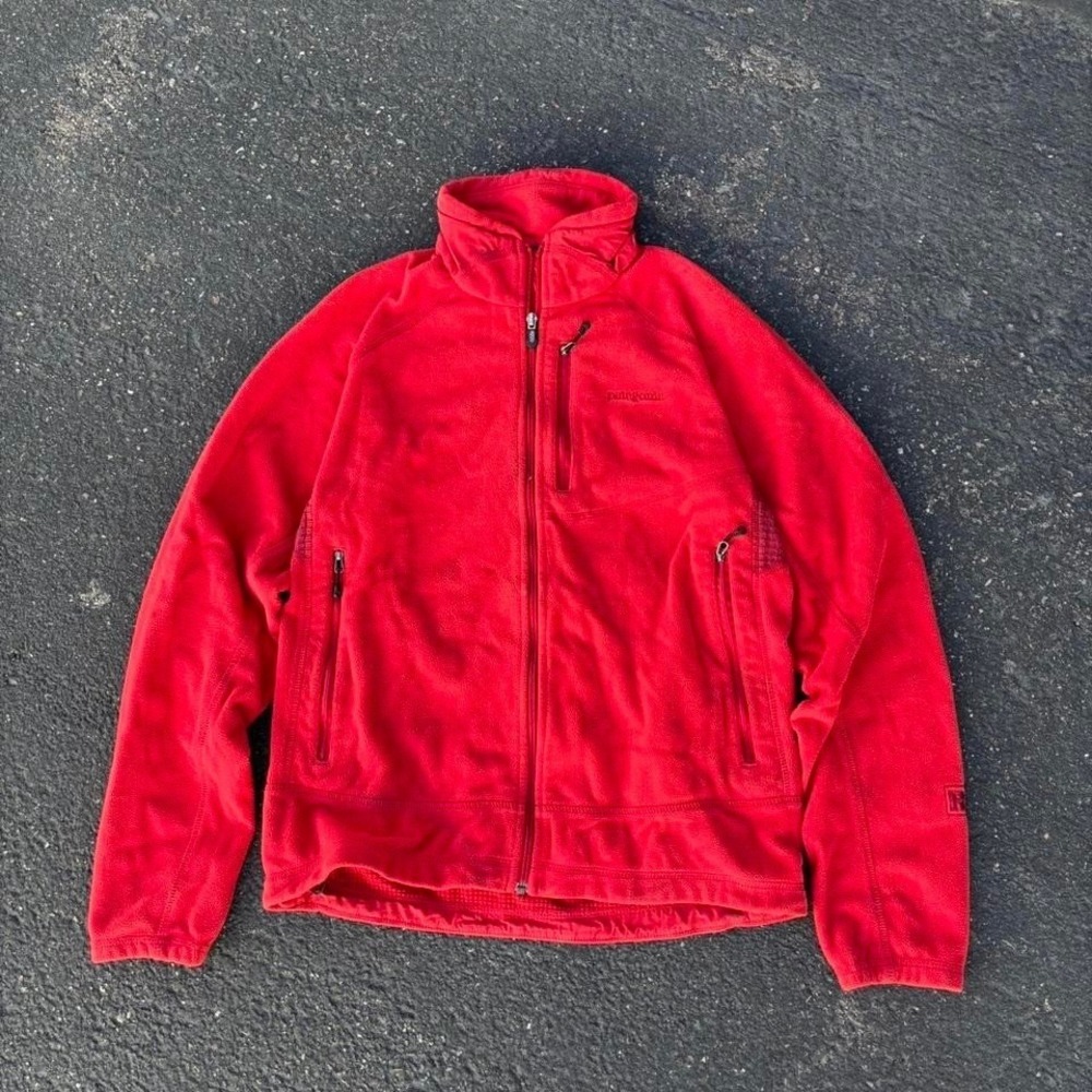 Red Patagona R1 Zip Up Jacket Size medium Made in usa